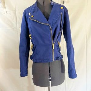 Zara, Blue Moto Jacket, Sz. M.
